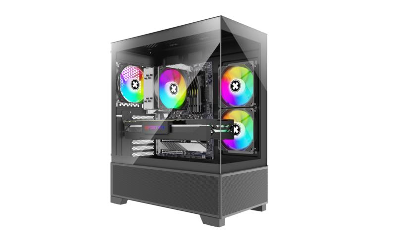 Case XILENCE XG172 MidiTower Case product features Fan control panel/Transparent panel Not included Colour Black XG172