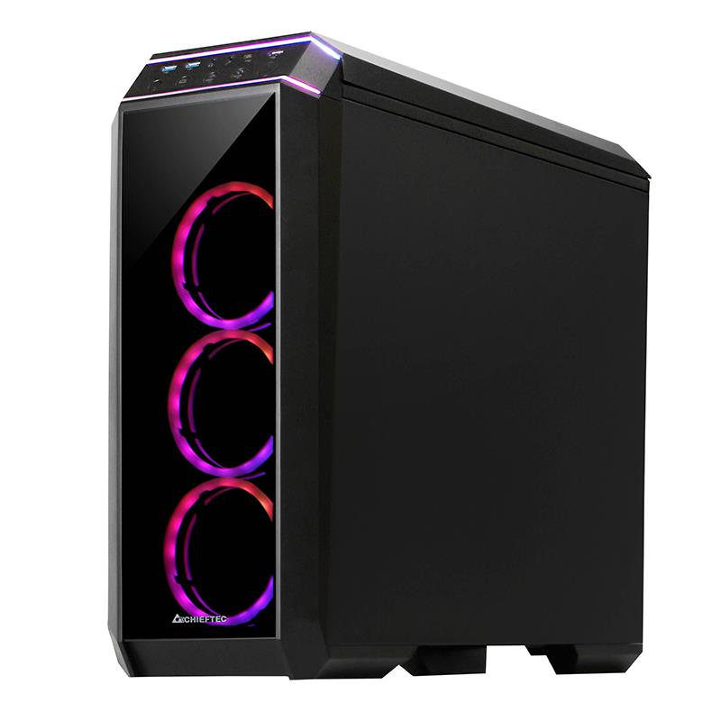 Case CHIEFTEC ATX/micro ATX/Mini-ITX Black Midi Tower PC GP-02B-UC-OP
