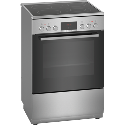 Bosch | Cooker | HKR39A250U | Hob type Vitroceramic | Oven type Electric | Stainless steel | Width 60 cm | Depth 60 cm |