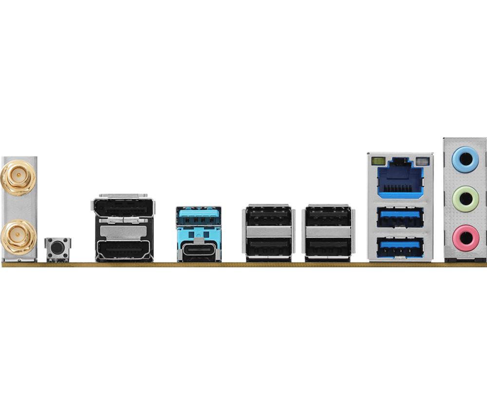 Mainboard ASROCK 1xPCI-Express 4.0 4x 1xPCI-Express 5.0 16x 1xM.2 1xHDMI 1xDisplayPort 1xAudio-In 1xAudio-Out 1xMicrophone 4xUSB 2.0 3xUSB 3.2 1xUSB-C 1xRJ45 B850MPRO-AWIFI