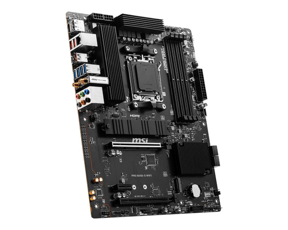 Mainboard MSI AMD B650 SAM5 ATX Memory DDR5 Memory slots 4 1xPCI-Express 1x 2xPCI-Express 16x 2xM.2 1xHDMI 1xDisplayPort 7xUSB 3.2 1xUSB-C 1xRJ45 6xAudio port PROB650-SWIFI