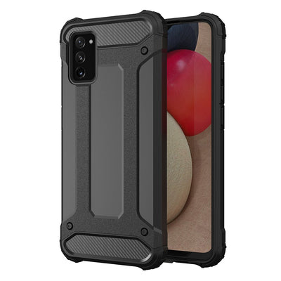 Hybrid Armor Case Tough Rugged Cover for Samsung Galaxy A03s black — Hurtel