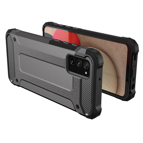 Hybrid Armor Case Tough Rugged Cover for Samsung Galaxy A03s black — Hurtel