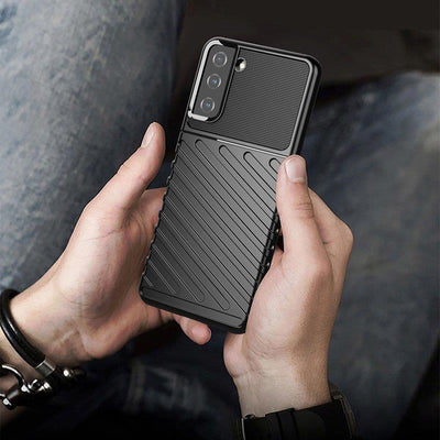 Thunder Case flexible armored cover for Samsung Galaxy S22 + (S22 Plus) black — Hurtel