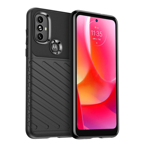 Thunder Case flexible armored cover for Motorola Moto G Power 2022 black — Hurtel