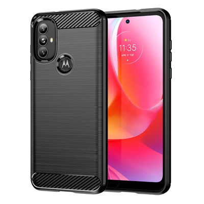 Carbon Case Flexible case cover Motorola Moto G Power 2022 black — Hurtel
