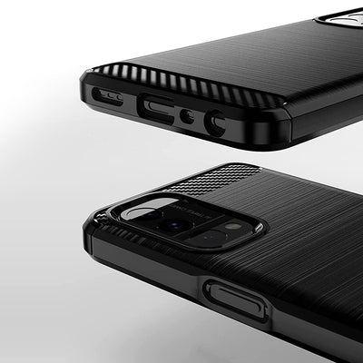 Carbon Case Flexible cover for OnePlus Nord N200 5G black — Hurtel