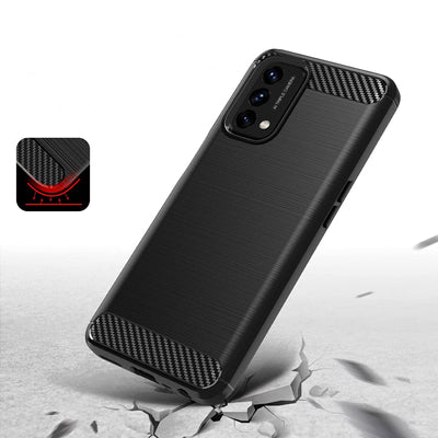 Carbon Case Flexible cover for OnePlus Nord N200 5G black — Hurtel