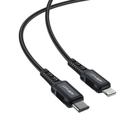 Acefast C4-01 Lightning - USB-C PD cable 30W 3A 480Mb/s 1.8m - black