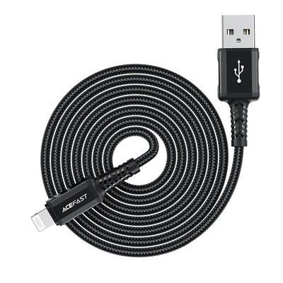 Acefast MFI USB - Lightning cable 1.8m, 2.4A black (C4-02 A Black)