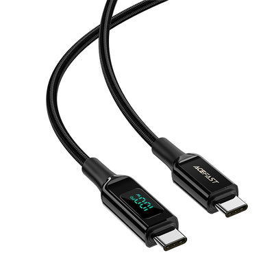 Acefast C6-03 Black USB-C - USB-C PD QC cable 100W 5A 480Mb/s 2m - black