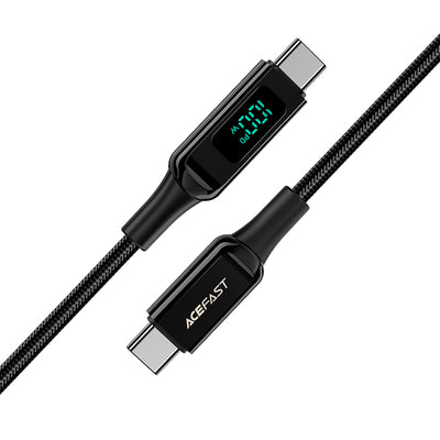 Acefast C6-03 Black USB-C - USB-C PD QC cable 100W 5A 480Mb/s 2m - black