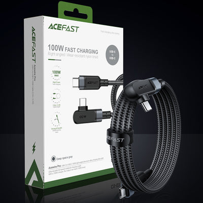 Acefast C5-03 Black USB-C - USB-C PD QC cable 100W 5A 480Mb/s 2m - black
