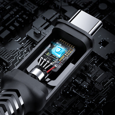 Acefast C4-03 Black USB-C - USB-C PD QC cable 100W 5A 480Mb/s 2m - black