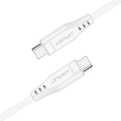 Acefast C3-03 USB-C - USB-C PD QC cable 60W 3A 480Mb/s 1.2m - white
