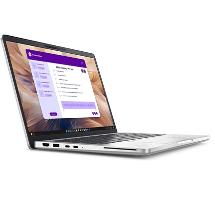Dell Pro 13 Plus | 13.3 " | Touchscreen | FHD+ | Intel Core Ultra 7 | 266V | 16 GB | LPDDR5x | Solid-state drive capacit