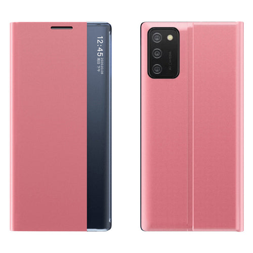 New Sleep Case cover with a stand function for Samsung Galaxy A03s (166.5) pink — Hurtel