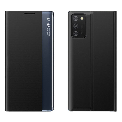 New Sleep Case cover with a stand function for Samsung Galaxy A03s (166.5) black — Hurtel