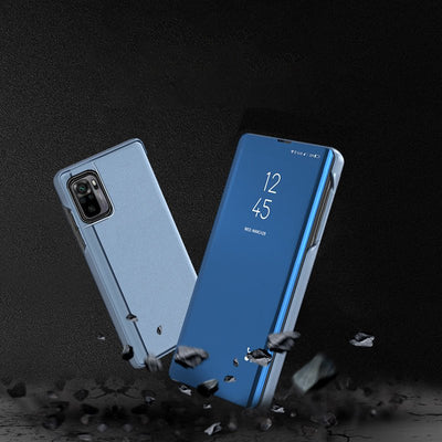 Clear View Case blue Poco M4 Pro 5G flip cover — Hurtel
