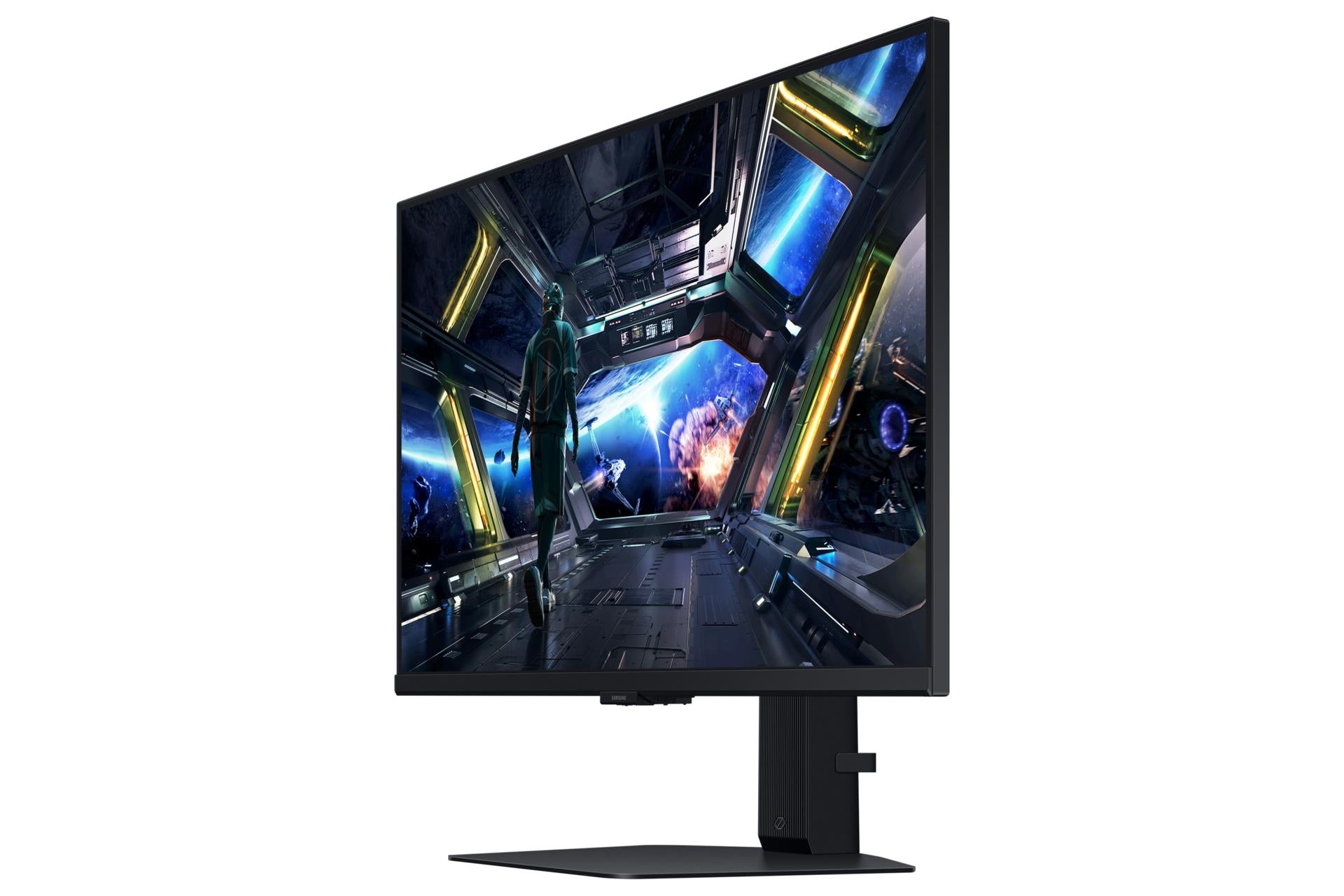 LCD Monitor SAMSUNG Odyssey G7 27" Gaming Panel IPS 3840x2160 16:9 144Hz 1 ms Speakers Swivel Pivot Height adjustable Tilt Colour Black LS27DG702EUXDU