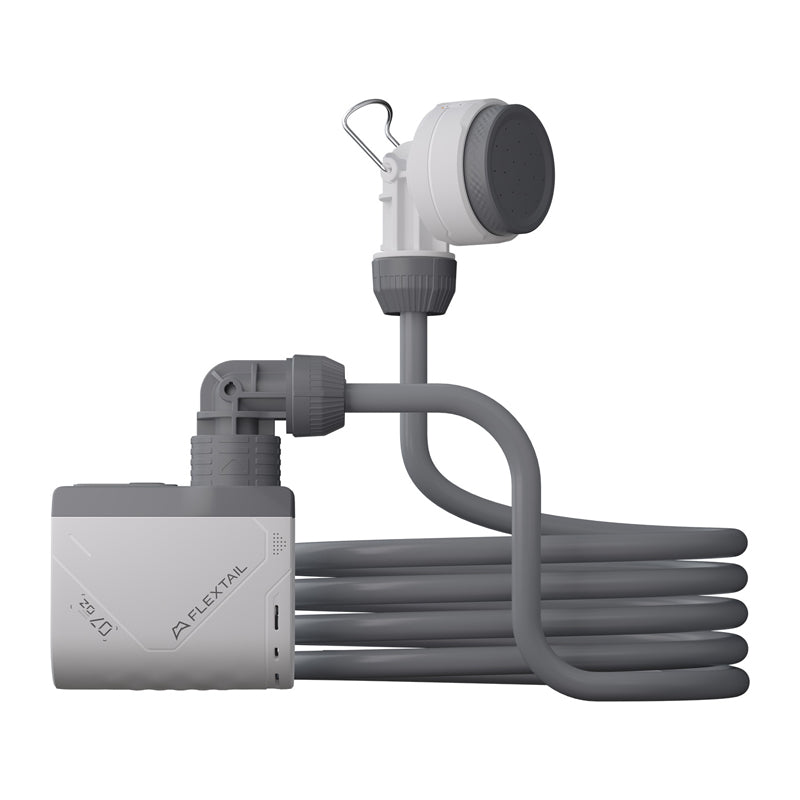 Flextail Tiny Shower Portable Shower with Pump (White) - Image 1