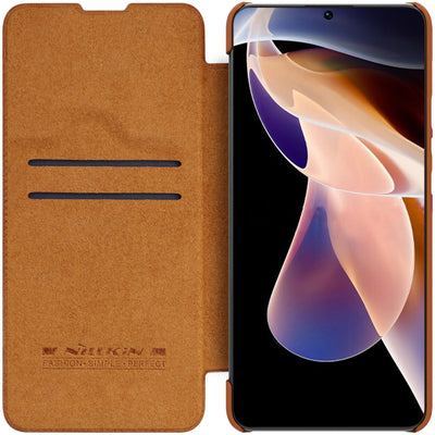 Nillkin Qin Case Case for Xiaomi Redmi Note 11 Pro+ (China) / Redmi Note 11 Pro (China) / Mi11i HyperCharge Camera Protector 