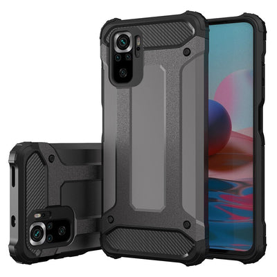 Hybrid Armor Case Tough Rugged Cover for Xiaomi Poco M4 Pro 5G black — Hurtel