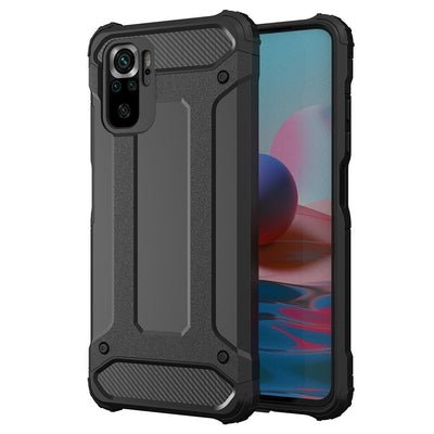 Hybrid Armor Case Tough Rugged Cover for Xiaomi Poco M4 Pro 5G black — Hurtel