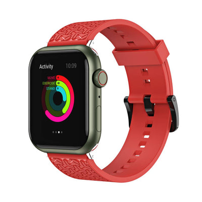 Watch Strap Y Watchband Bracelet for Apple Watch 42 / 44 / 45 mm - Red — Hurtel