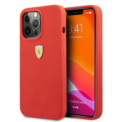 Ferrari FESSIHCP13XRE iPhone 13 Pro Max 6.7&quot; red/red hardcase Silicone