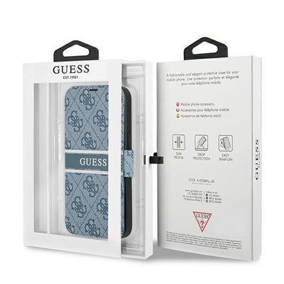 Guess GUBKP13S4GDBL iPhone 13 mini 5.4" blue/blue book 4G Stripe