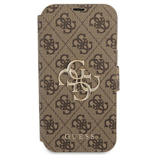 Guess GUBKP13X4GMGBR iPhone 13 Pro Max 6.7" brown/brown book 4G Big Metal Logo