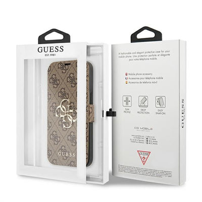 Guess GUBKP13X4GMGBR iPhone 13 Pro Max 6.7" brown/brown book 4G Big Metal Logo