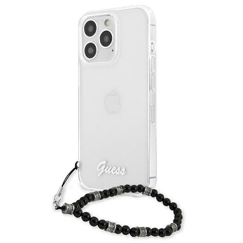Guess GUHCP13LKPSBK iPhone 13 Pro / 13 6.1" Transparent hard case Black Pearl