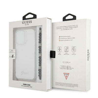 Guess GUHCP13LKPSBK iPhone 13 Pro / 13 6.1" Transparent hard case Black Pearl