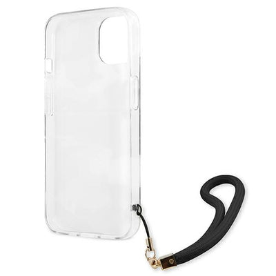 Guess GUHCP13MKCABBK iPhone 13 6.1" black/black hardcase Camo Strap Collection