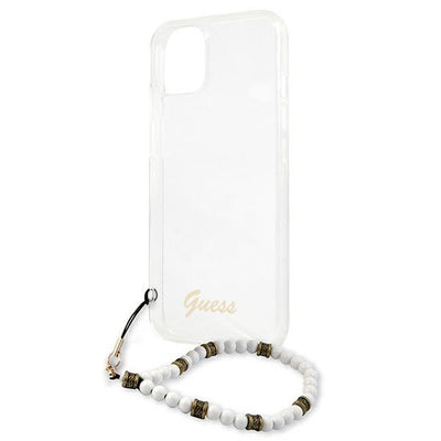 Guess GUHCP13MKPSWH iPhone 13 6.1" Transparent hardcase White Pearl