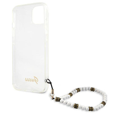Guess GUHCP13MKPSWH iPhone 13 6.1" Transparent hardcase White Pearl