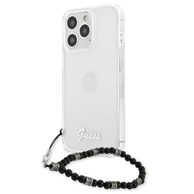 Guess GUHCP13XKPSBK iPhone 13 Pro Max 6.7" Transparent hardcase Black Pearl
