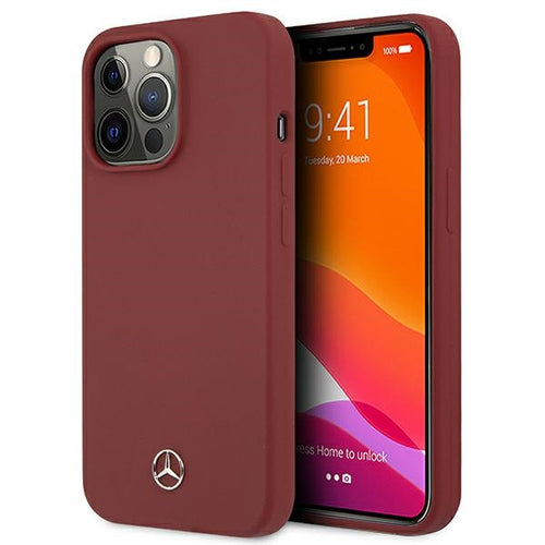 Mercedes Silicone Line Case for iPhone 13 Pro / iPhone 13 - Red