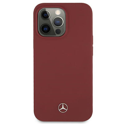 Mercedes Silicone Line Case for iPhone 13 Pro Max - Red