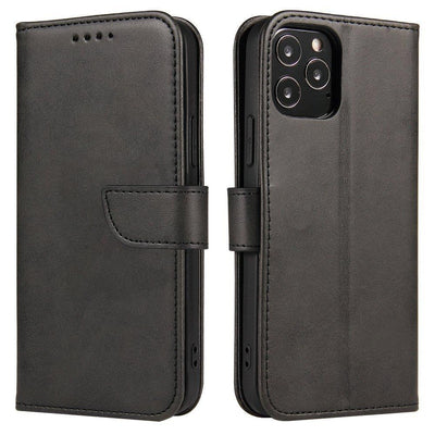Magnet Case elegant case case cover with a flap and stand function Poco M4 Pro 5G black — Hurtel
