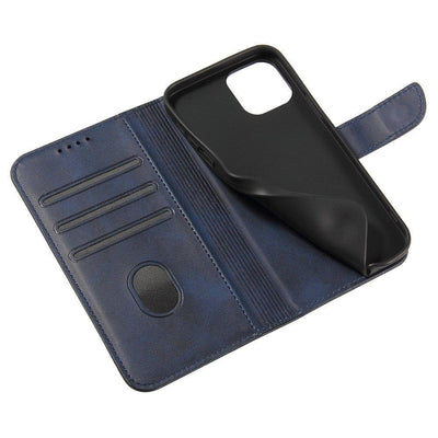 Magnet Case elegant case case cover with a flap and stand function Poco M4 Pro 5G blue — Hurtel