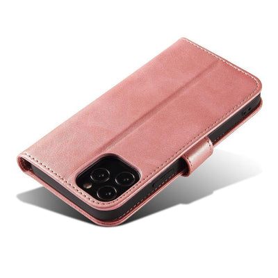 Magnet Case elegant case case cover with a flap and stand function Poco M4 Pro 5G pink — Hurtel