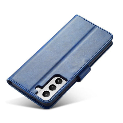 Magnet Case Elegant Case Cover Flip Cover Samsung Galaxy S22 + (S22 Plus) Blue — Hurtel