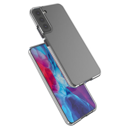 Spring Case Cover Gel Cover with Color Frame for Samsung Galaxy S22 + (S22 Plus) Dark Blue — Hurtel