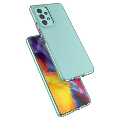 Spring Case cover gel cover with a colored frame for the Samsung Galaxy A73 dark blue — Hurtel