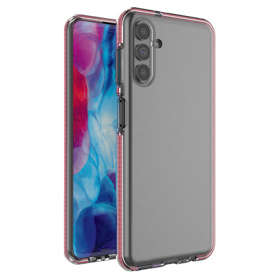 Spring Case Cover Gel Cover with Color Frame for Samsung Galaxy A13 5G Light Pink — Hurtel