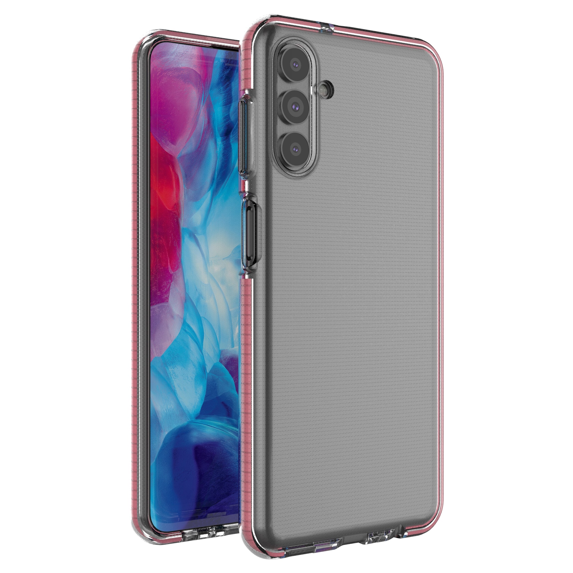 Spring Case Cover Gel Cover with Color Frame for Samsung Galaxy A13 5G Light Pink — Hurtel