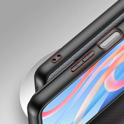 Dux Ducis Fino case cover covered with nylon material Poco M4 Pro 5G blue